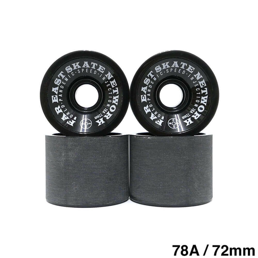 FESN WHEEL エフイーエスエヌ ウィール W.P.S.I HARDCORE SOFT SLIDE 78A SQUARE LIP 黒 72mm