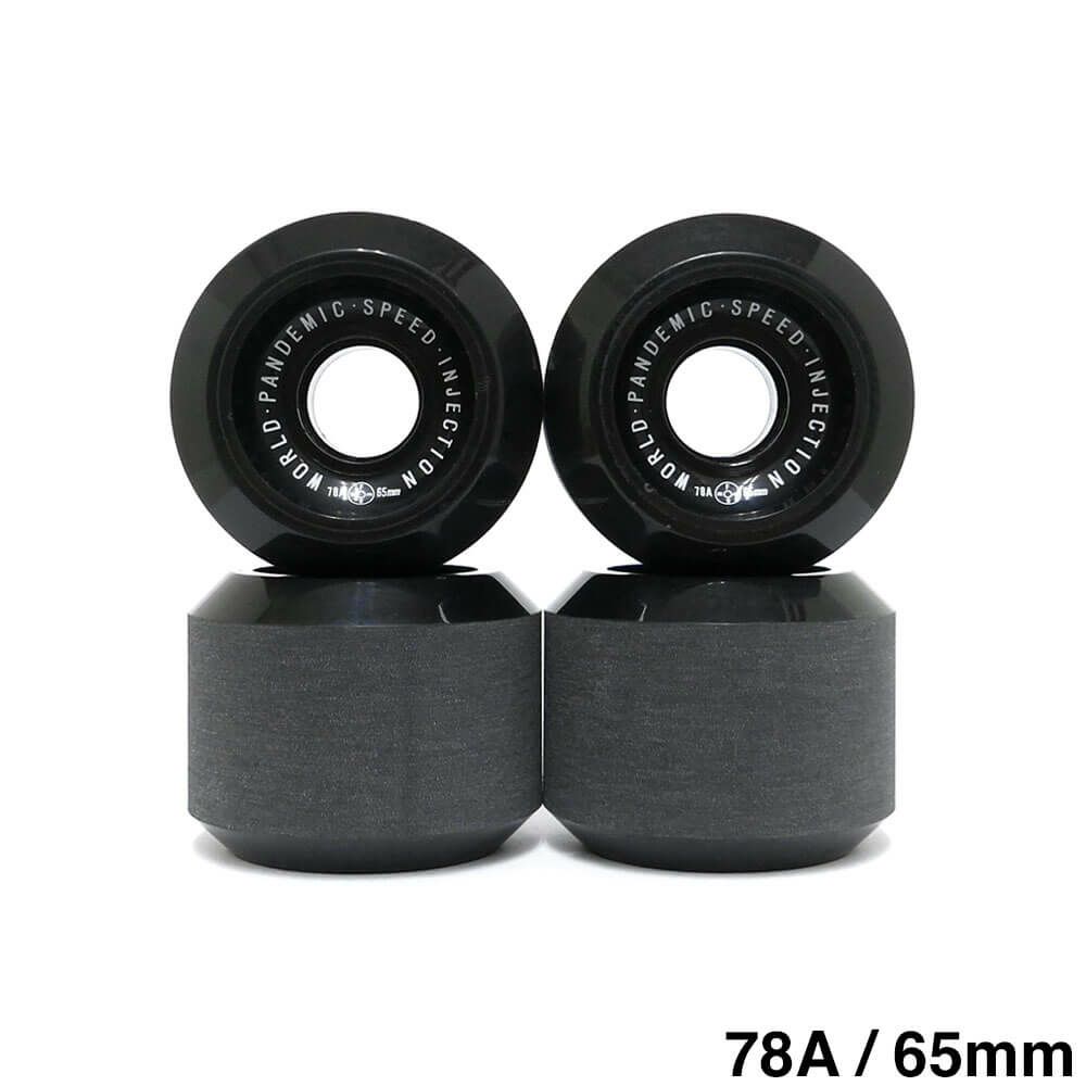 FESN WHEEL エフイーエスエヌ ウィール W.P.S.I HARDCORE SOFT SLIDE 78A BEVELED LIP 黒 65mm