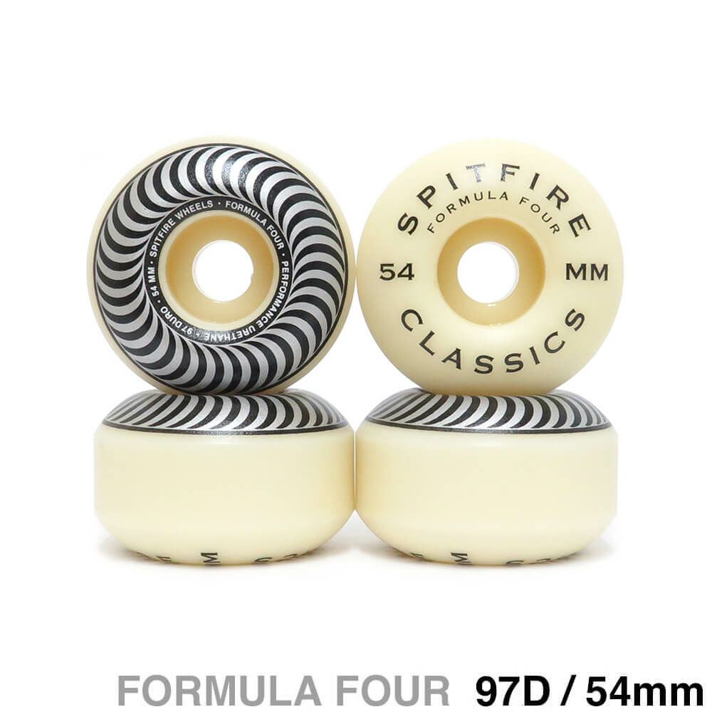 SPITFIRE WHEEL スピットファイヤー ウィール FORMULA FOUR (F4) CLASSIC 97D SILVER 54mm