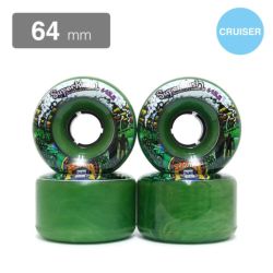 クルージング用 SATORI SOFT WHEEL サトリ ソフトウィール GOO BALLS SUPER KUSH 緑 64mm