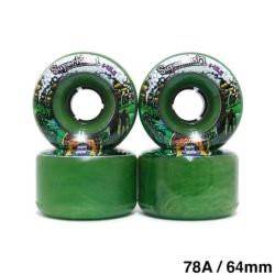 クルージング用 SATORI SOFT WHEEL サトリ ソフトウィール GOO BALLS SUPER KUSH 緑 64mm