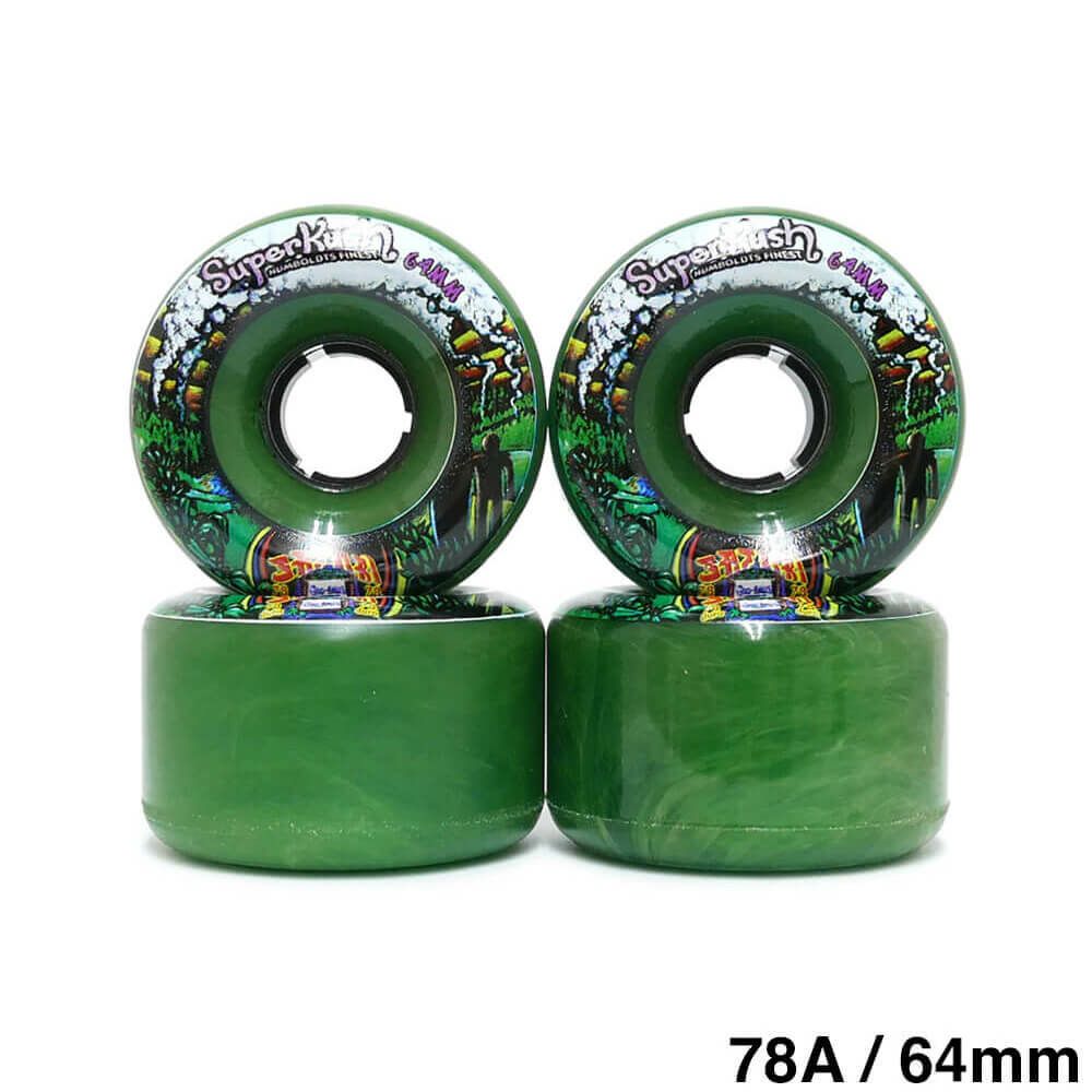 クルージング用 SATORI SOFT WHEEL サトリ ソフトウィール GOO BALLS SUPER KUSH 緑 64mm