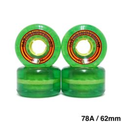クルージング用 SATORI SOFT WHEEL サトリ ソフトウィール RASTA CRUISERS 緑 62mm