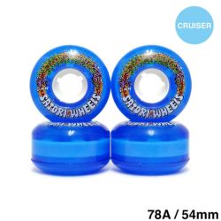 クルージング用 SATORI SOFT WHEEL サトリ ソフトウィール LIL NUGZ CRUISERS 青 54mm