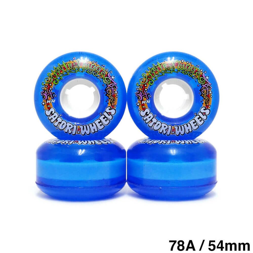 クルージング用 SATORI SOFT WHEEL サトリ ソフトウィール LIL NUGZ CRUISERS 青 54mm