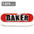 BAKER DECK ベイカー デッキ TEAM BRAND LOGO RED/BLACK 7.875