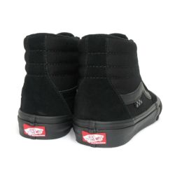 VANS SHOES バンズ シューズ スニーカー SKATE SK8 HI BLACK/BLACK（US企画） スケートボード スケボー　2