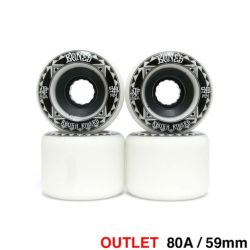 クルージング用 BONES SOFT WHEEL ボーンズ ソフトウィール ATF ROUGH RIDERS RUNNERS 白 59mm