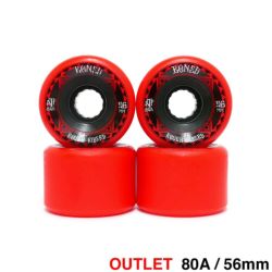 クルージング用 BONES SOFT WHEEL ボーンズ ソフトウィール ATF ROUGH RIDERS RUNNERS 赤 56mm