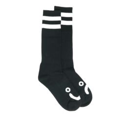 POLAR SOCKS ポーラー ソックス 靴下 HAPPY SAD LONG BLACK 3