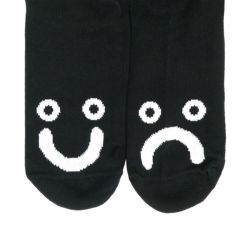 POLAR SOCKS ポーラー ソックス 靴下 HAPPY SAD LONG BLACK 4