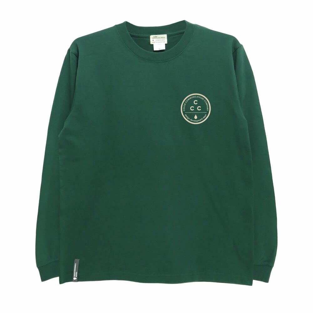 COLOR COMMUNICATIONS LONG SLEEVE カラーコミュニケーションズ ロングスリーブTシャツ CCC GREEN 