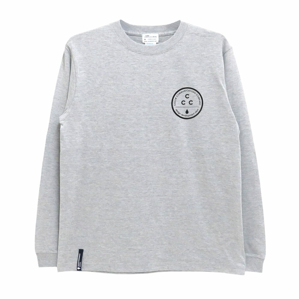 COLOR COMMUNICATIONS LONG SLEEVE カラーコミュニケーションズ ロングスリーブTシャツ CCC GREY 