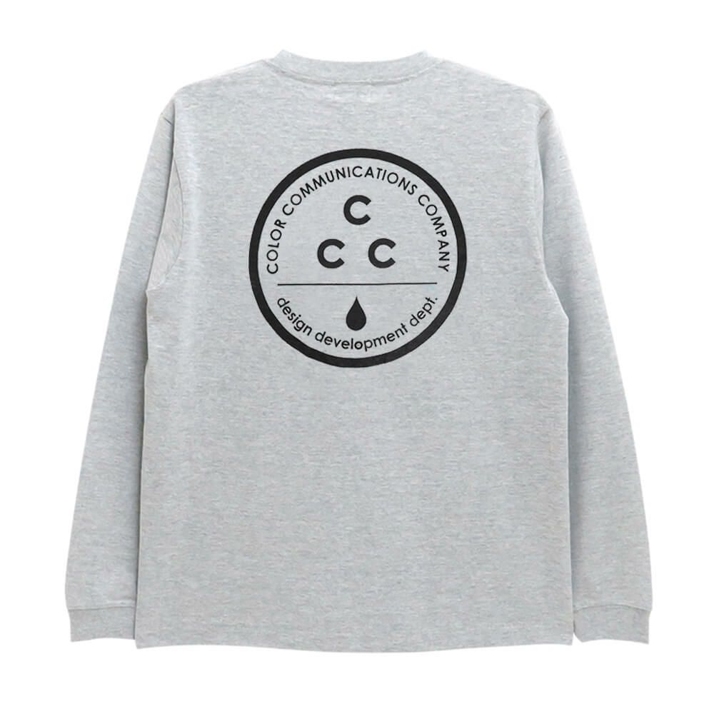 COLOR COMMUNICATIONS LONG SLEEVE カラーコミュニケーションズ ロングスリーブTシャツ CCC GREY 3