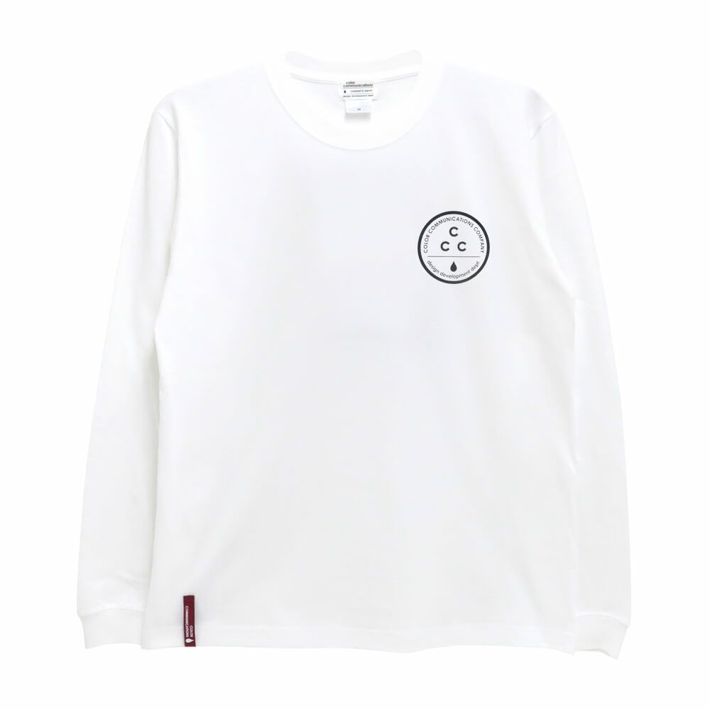 COLOR COMMUNICATIONS LONG SLEEVE カラーコミュニケーションズ ロングスリーブTシャツ CCC WHITE 