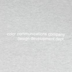 COLOR COMMUNICATIONS LONG SLEEVE カラーコミュニケーションズ ロングスリーブTシャツ CLR EMB GREY 2