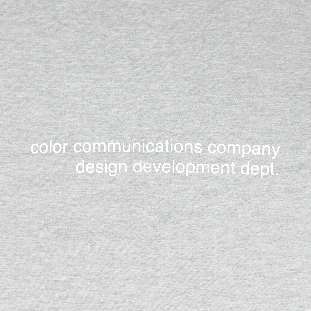 COLOR COMMUNICATIONS LONG SLEEVE カラーコミュニケーションズ ロングスリーブTシャツ CLR EMB GREY 2
