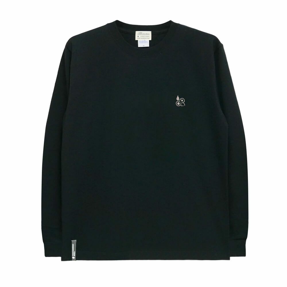 COLOR COMMUNICATIONS LONG SLEEVE カラーコミュニケーションズ ロングスリーブTシャツ CLR EMB BLACK 