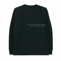 COLOR COMMUNICATIONS LONG SLEEVE カラーコミュニケーションズ ロングスリーブTシャツ CLR EMB BLACK 4