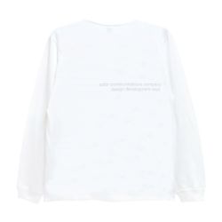 COLOR COMMUNICATIONS LONG SLEEVE カラーコミュニケーションズ ロングスリーブTシャツ CLR EMB WHITE 4