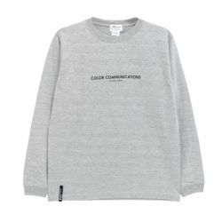 COLOR COMMUNICATIONS LONG SLEEVE カラーコミュニケーションズ ロングスリーブTシャツ HP HEADER GREY 