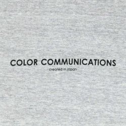 COLOR COMMUNICATIONS LONG SLEEVE カラーコミュニケーションズ ロングスリーブTシャツ HP HEADER GREY 1