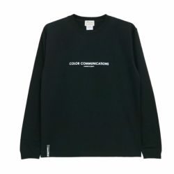 COLOR COMMUNICATIONS LONG SLEEVE カラーコミュニケーションズ ロングスリーブTシャツ HP HEADER BLACK 