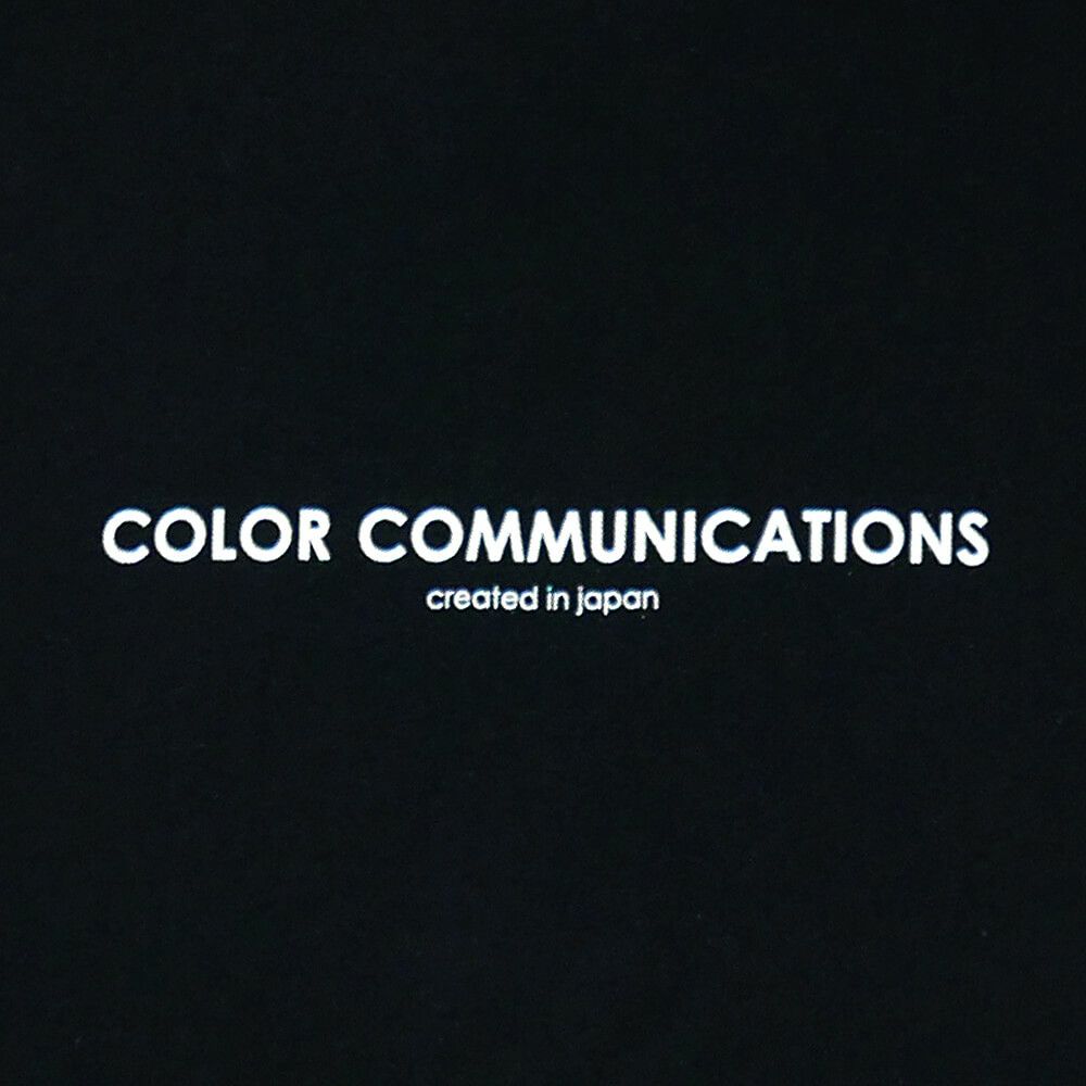 COLOR COMMUNICATIONS LONG SLEEVE カラーコミュニケーションズ ロングスリーブTシャツ HP HEADER BLACK 1