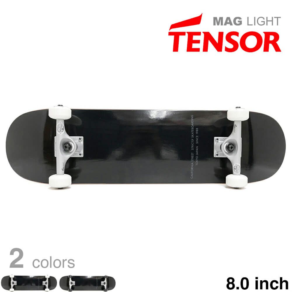 最軽量モデル CALIFORNIA STREET カリフォルニアストリート コンプリートセット（スケートボード完成品） SIMPLE BLACK 8.0 TENSOR MAG LIGHT ブランク