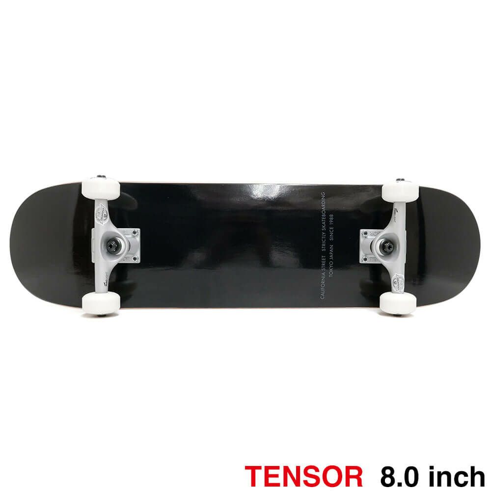 最軽量モデル CALIFORNIA STREET カリフォルニアストリート コンプリートセット（スケートボード完成品） SIMPLE BLACK 8.0 TENSOR MAG LIGHT ブランク