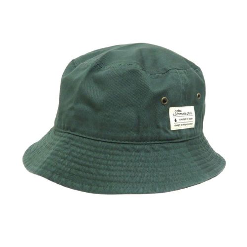 COLOR COMMUNICATIONS HAT カラーコミュニケーションズ ハット COTTON TAG BUCKET GREEN 