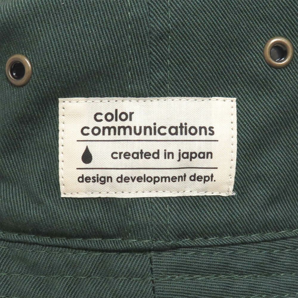 COLOR COMMUNICATIONS HAT カラーコミュニケーションズ ハット COTTON TAG BUCKET GREEN 3