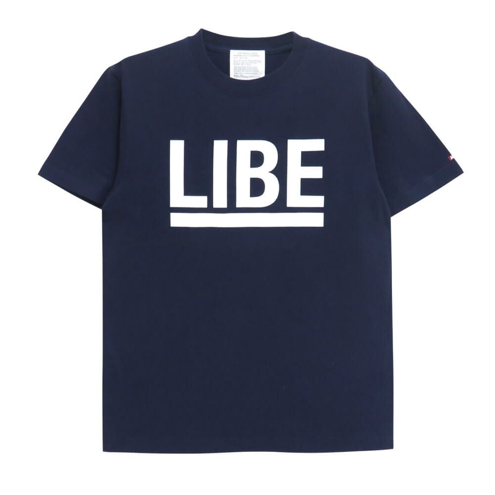 LIBE T-SHIRT ライブ Ｔシャツ BIG LOGO NAVY 