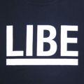 LIBE T-SHIRT ライブ Ｔシャツ BIG LOGO NAVY 1