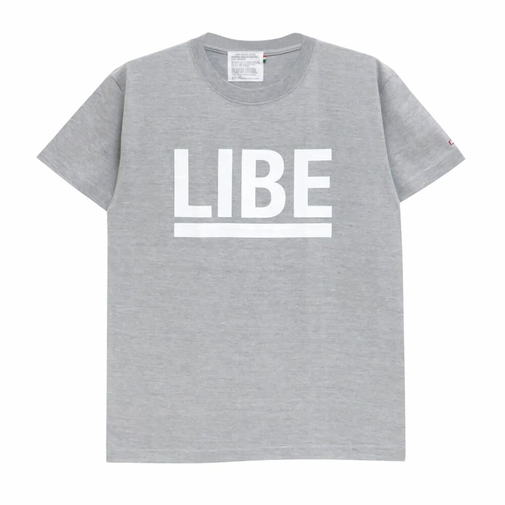 LIBE T-SHIRT ライブ Ｔシャツ BIG LOGO GREY 