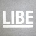 LIBE T-SHIRT ライブ Ｔシャツ BIG LOGO GREY 1