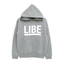 LIBE HOOD ライブ パーカー BIG LOGO GREY 