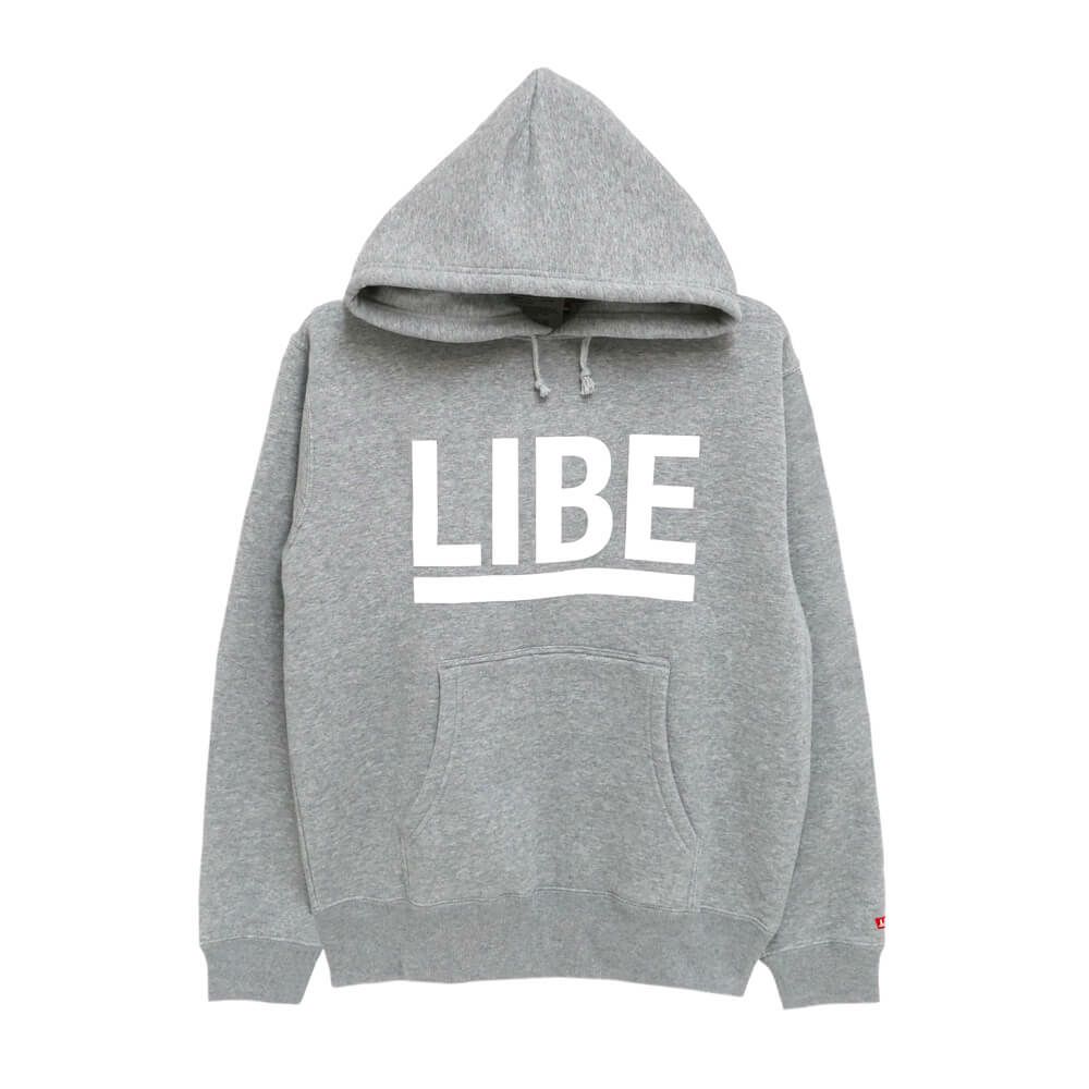 LIBE HOOD ライブ パーカー BIG LOGO GREY 