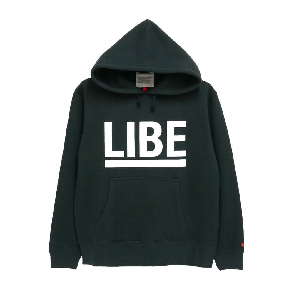 LIBE HOOD ライブ パーカー BIG LOGO BLACK 