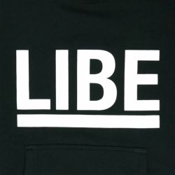 LIBE HOOD ライブ パーカー BIG LOGO BLACK 1