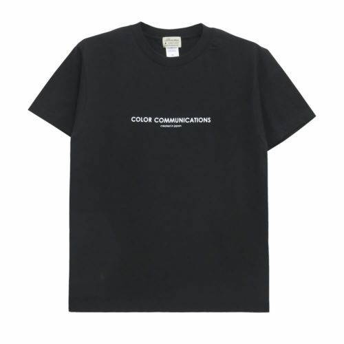 COLOR COMMUNICATIONS T-SHIRT カラーコミュニケーションズ Tシャツ HP HEADER BLACK 