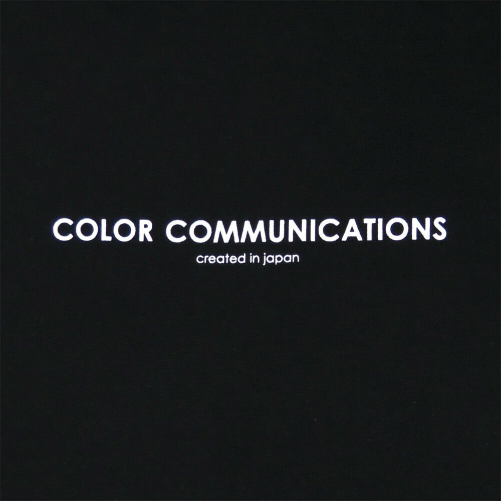 COLOR COMMUNICATIONS T-SHIRT カラーコミュニケーションズ Tシャツ HP HEADER BLACK 1