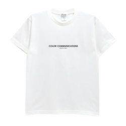 COLOR COMMUNICATIONS T-SHIRT カラーコミュニケーションズ Tシャツ HP HEADER WHITE 