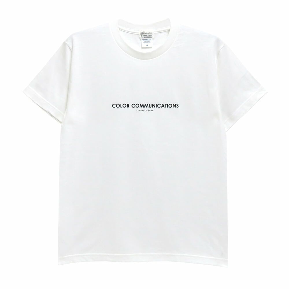 COLOR COMMUNICATIONS T-SHIRT カラーコミュニケーションズ Tシャツ HP HEADER WHITE 