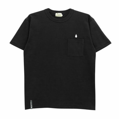 COLOR COMMUNICATIONS T-SHIRT カラーコミュニケーションズ Tシャツ DRIP EMB POCKET 3 BLACK 