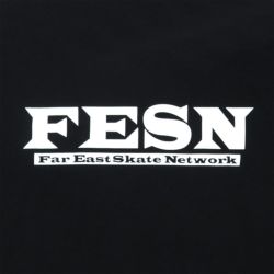 FESN LONG SLEEVE エフイーエスエヌ ロングスリーブTシャツ LOGO BLACK 1