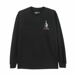 POWELL PERALTA LONG SLEEVE パウエルペラルタ ロングスリーブTシャツ SKULL & SWORD BLACK スケートボード スケボー 1