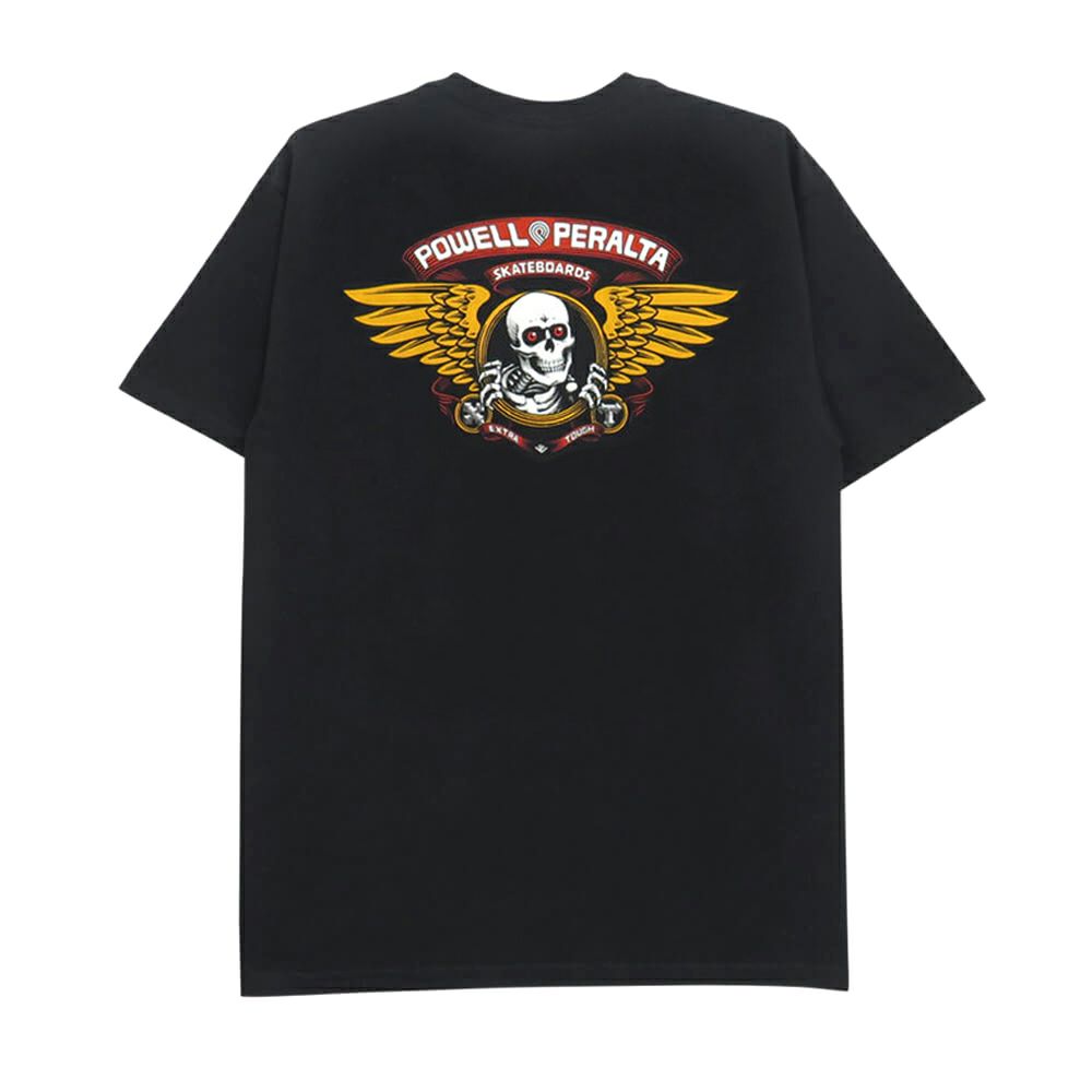 POWELL T-SHIRT パウエル Tシャツ WINGED RIPPER BLACK 