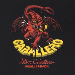 POWELL T-SHIRT パウエル Tシャツ CABALLERO DRAGON 2 BLACK 3