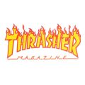 THRASHER T-SHIRT スラッシャー Ｔシャツ FLAME WHITE 1